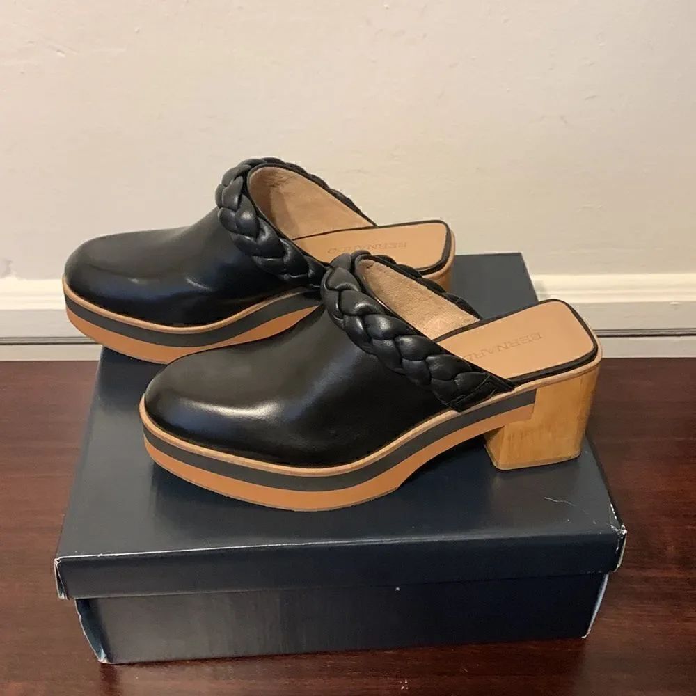 Bernardo footwear Women’s leather upper/ lining mule in black size 7,5, NIB - Picture 10 of 14